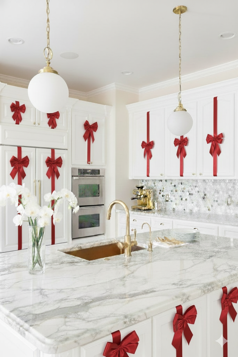 Christmas cabinets decor