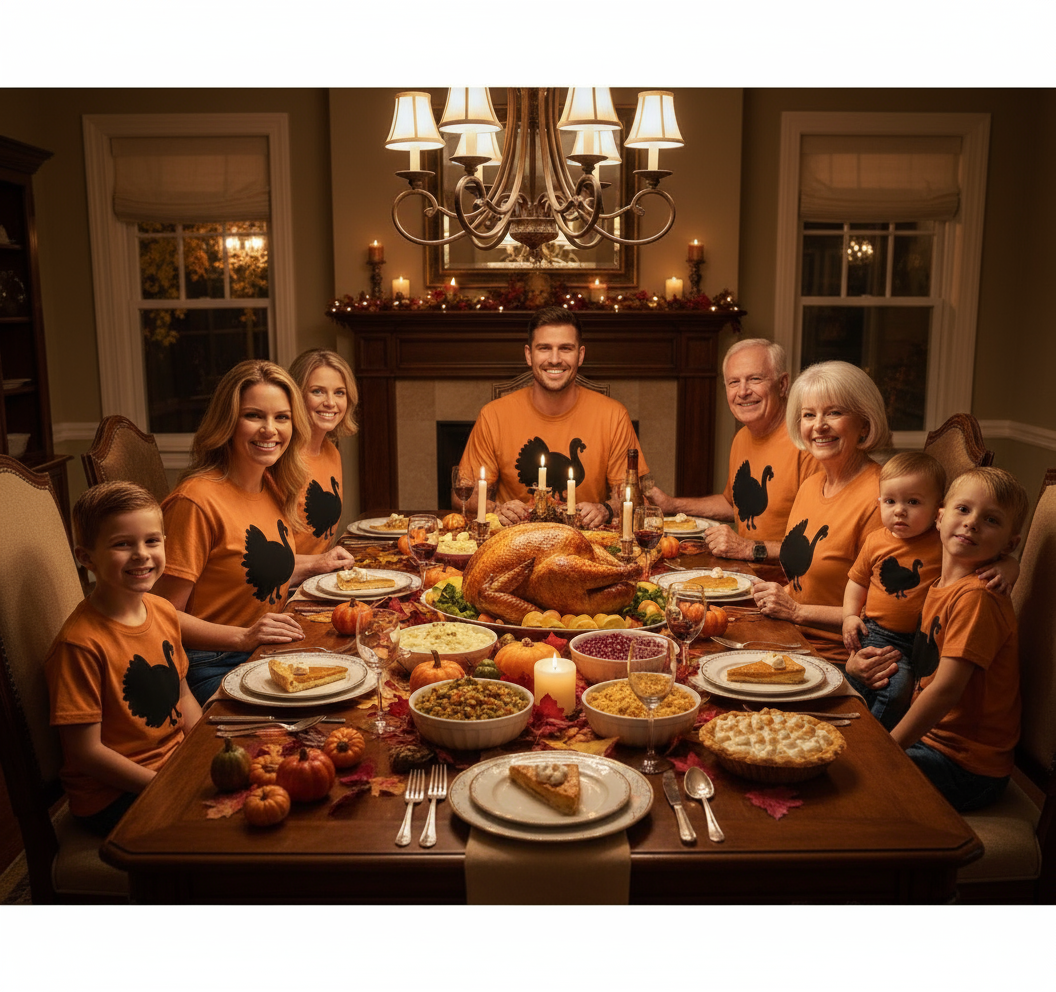 Majeja🩵🩷🩷  thanksgiving T-shirt