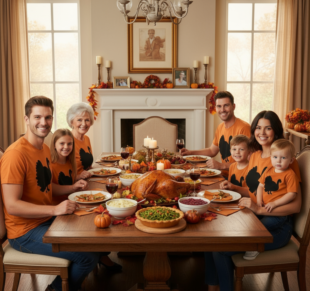 Majeja🩵🩷🩷 thanksgiving T-shirt