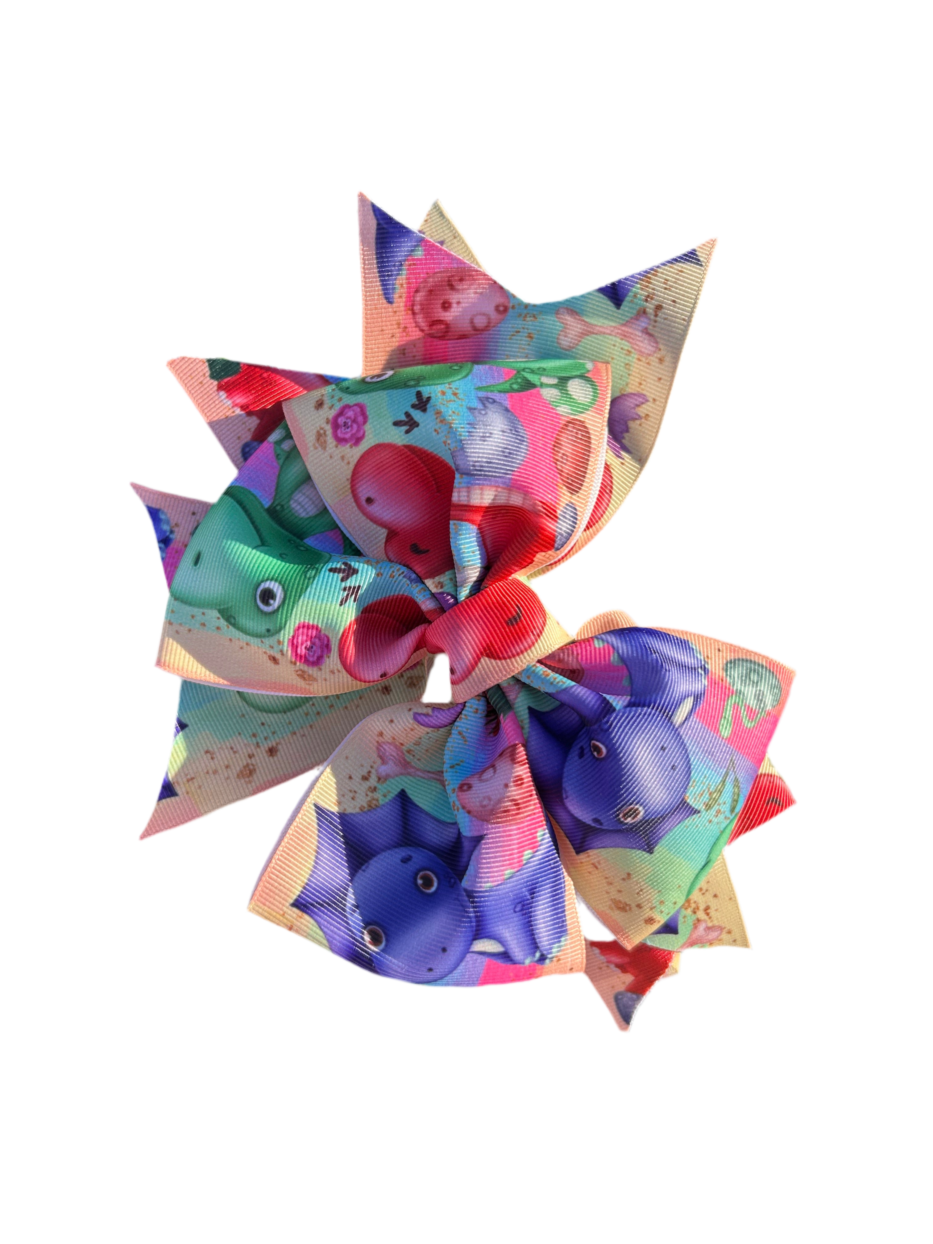 dinosaur hair bow